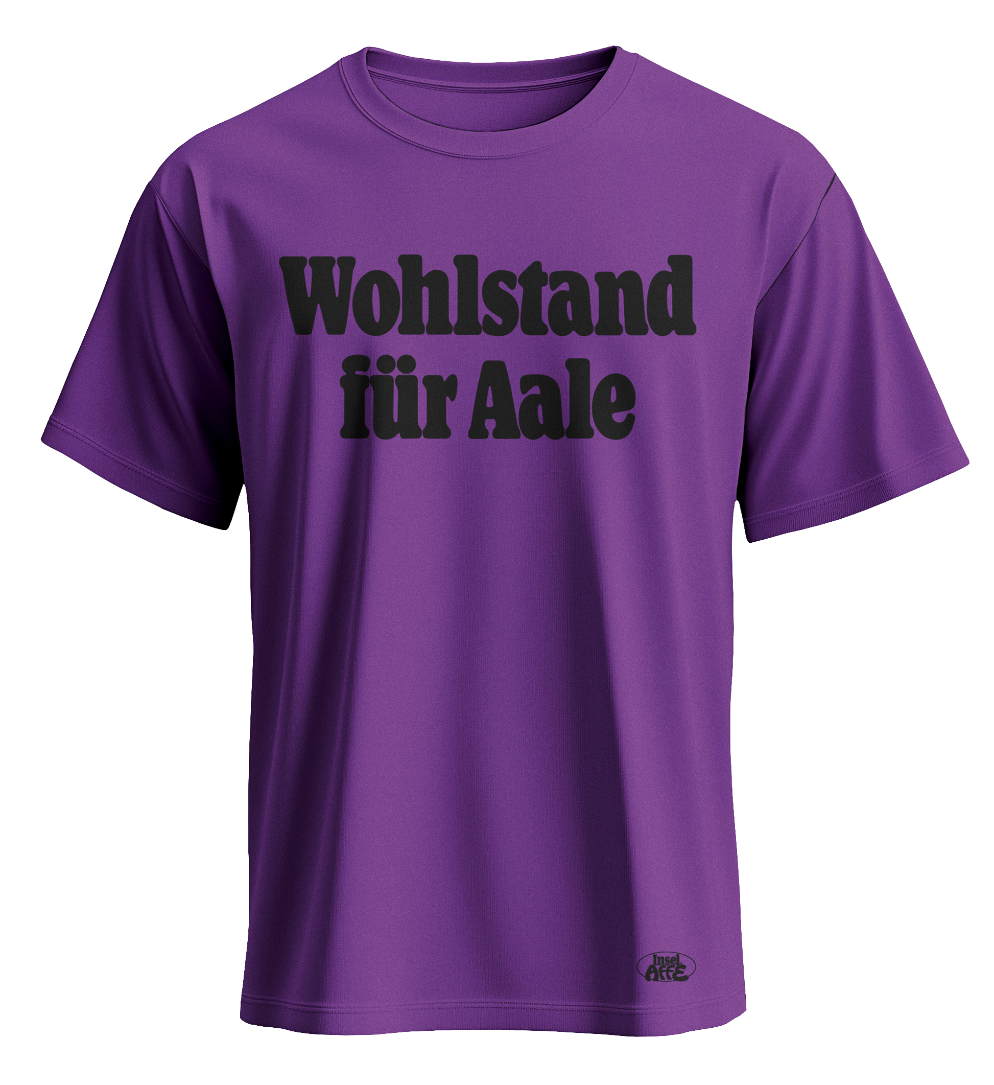 Inselaffen Shirt "Wohlstand für Aale" - Lila
