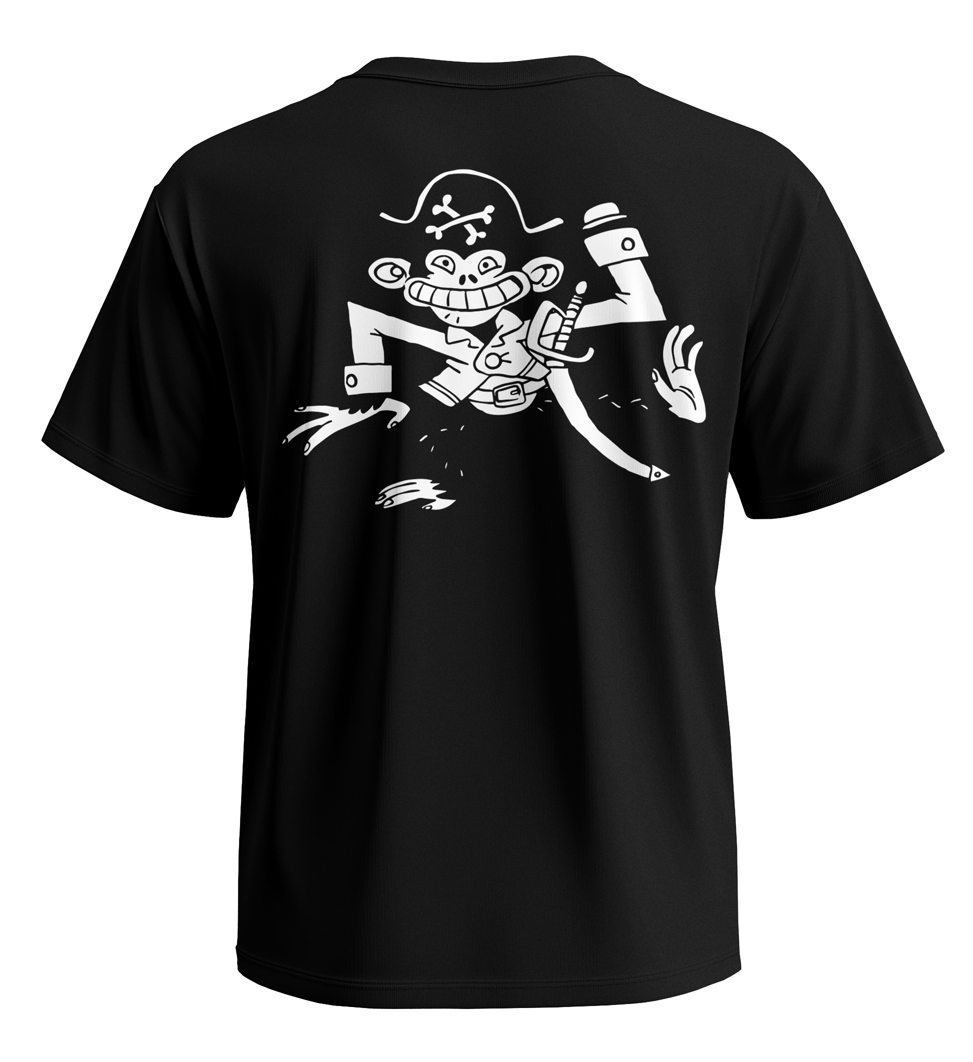 Inselaffen Shirt "Wohlstand für Aale" - Schwarz